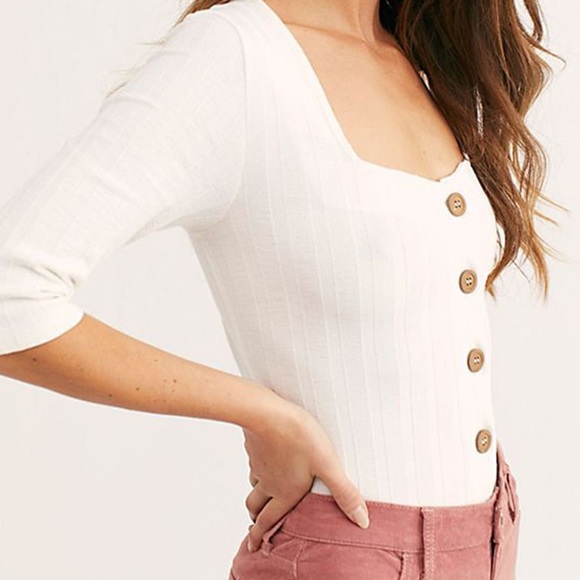 Free People Tops - Free People | White Button Down Top